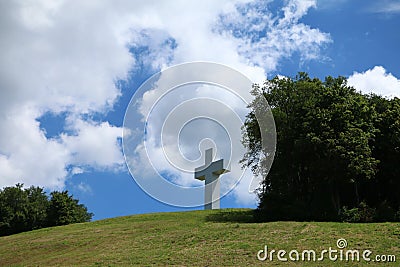 Jumonville Cross Stock Photo